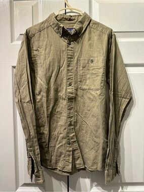 Patagonia Olive Button-Down Shirt